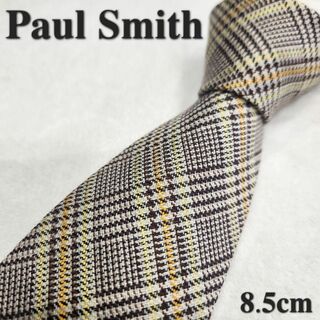 ポールスミス(Paul Smith)の【Paul Smith】ポール・スミス　ネクタイ　チェック　茶　メンズ(ネクタイ)