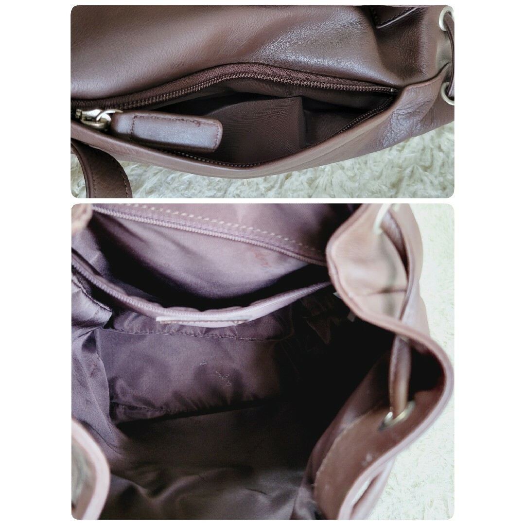 agnes b. - 【美品】アニエスベーボヤージュ レザー 巾着 型押し agnes b. - 【美品】アニエスベーボヤージュ レザー 巾着 型押し