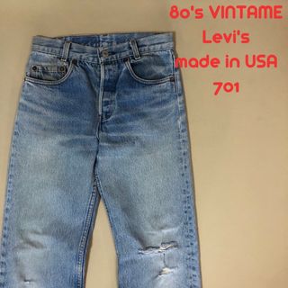 リーバイス(Levi's)の80's アメリカ製！W28 LEVI'S  701 リーバイス P49(デニム/ジーンズ)