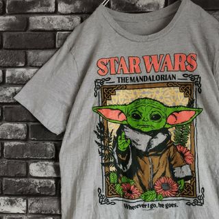 ティービーアンドムービー(TV&MOVIE)のマンダロリアンスターウォーズムービーtシャツTシャツ映画teeベビーヨーダ(Tシャツ/カットソー(半袖/袖なし))