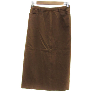 コルディア(CORDIER)のコルディア タイトスカート 無地 麻 リネン混 大きいサイズ 44 2L(ロングスカート)
