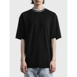 アクネストゥディオズ(Acne Studios)のAcne Studios Logo Rib T-Shirt Black M(Tシャツ/カットソー(半袖/袖なし))