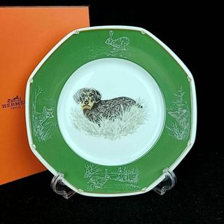 エルメス(Hermes)の●未使用 ◆ エルメス　犬　ドッグ　プレート　1枚　箱つき　ダックスフンド(食器)