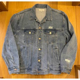 ウィンダンシー(WIND AND SEA)の美品 WINDANDSEA × GUESS DENIM JACKET XL(Gジャン/デニムジャケット)