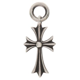 クロムハーツ(Chrome Hearts)のCHROME HEARTS クロムハーツ TINY CH CROSS タイニーCHクロス チャーム ネックレストップ シルバー(ネックレス)