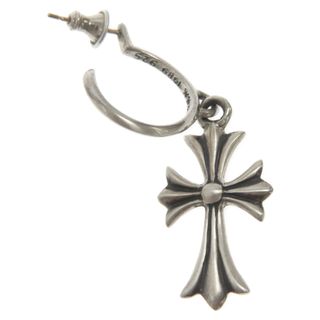 クロムハーツ(Chrome Hearts)のCHROME HEARTS クロムハーツ TINY CH CROSS タイニーCHクロスフープ シルバーピアス(ピアス(片耳用))