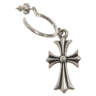 クロムハーツ(Chrome Hearts)のCHROME HEARTS クロムハーツ TINY CH CROSS タイニーCHクロスフープ シルバーピアス(ピアス(片耳用))