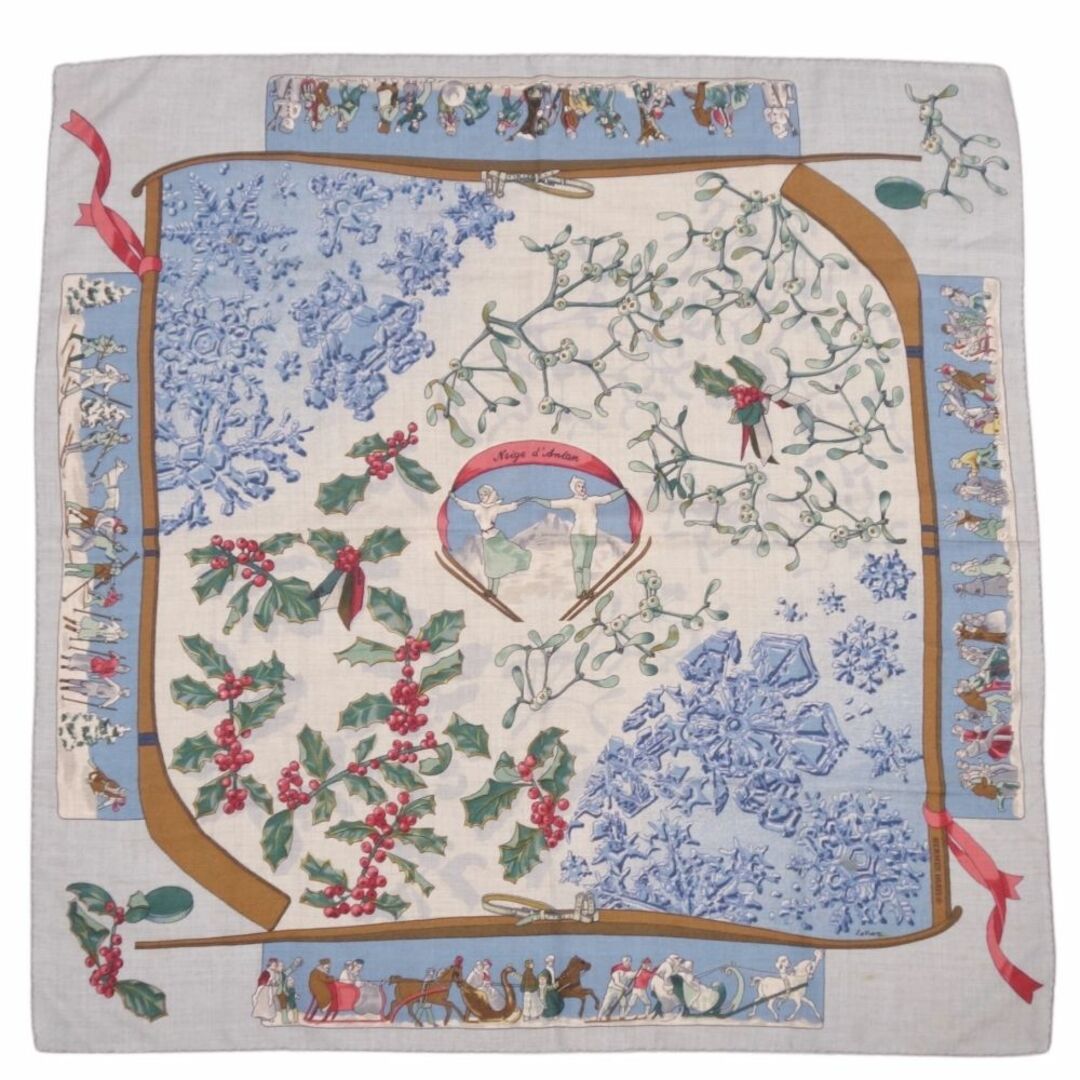 HERMES - エルメス HERMES スカーフ カレ90 Neige d'Antan 去年 HERMES - エルメス HERMES スカーフ カレ90 Neige d'Antan 去年