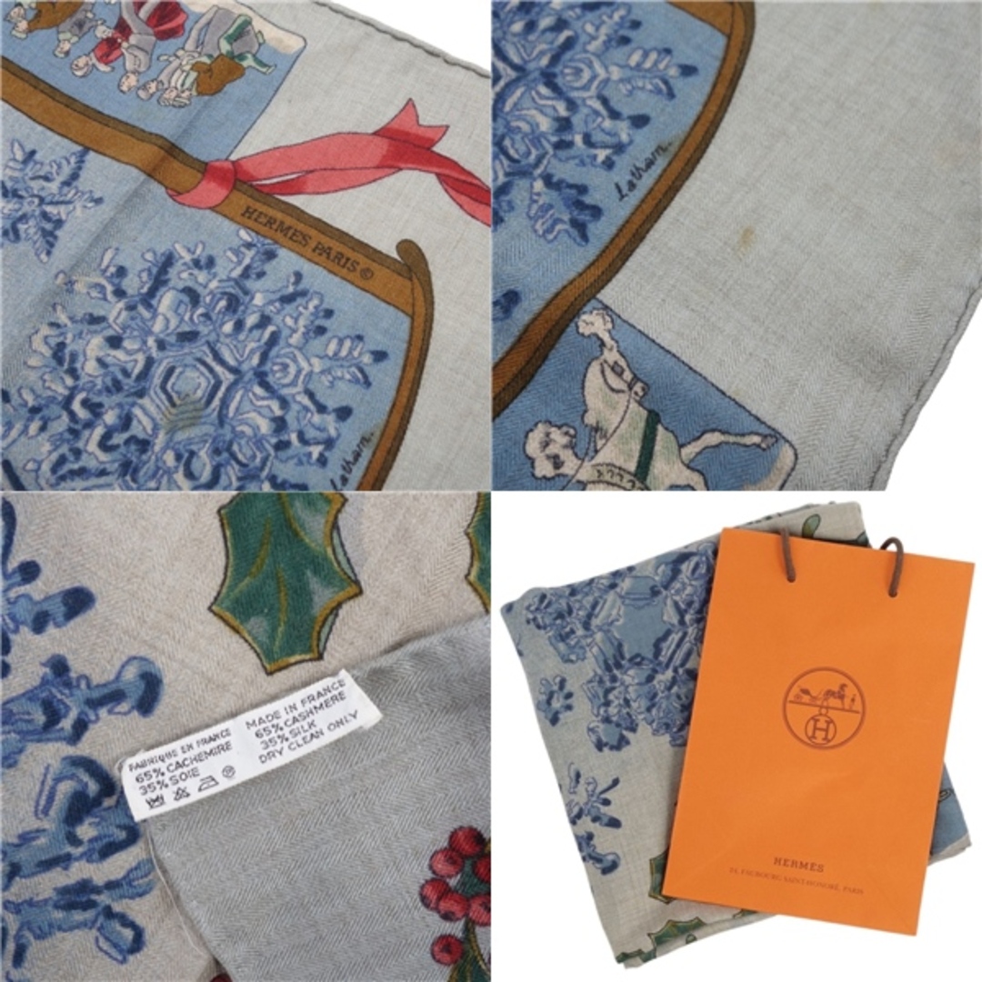 HERMES - エルメス HERMES スカーフ カレ90 Neige d'Antan 去年 HERMES - エルメス HERMES スカーフ カレ90 Neige d'Antan 去年