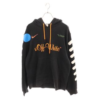 オフホワイト(OFF-WHITE)のOFF-WHITE オフホワイト 18SS ×NIKELab Football Collection Pullover Hoodie AA3257-010 ナイキラボ フットボールコレクション プルオーバーパーカー フーディー ブラック(パーカー)