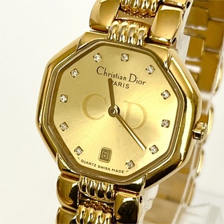 クリスチャンディオール(Christian Dior)のクリスチャンディオール Dior レディース 腕時計 電池新品 s1714(腕時計)