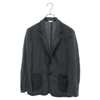 コムデギャルソン(COMME des GARCONS)のCOMME des GARCONS HOMME DEUX コムデギャルソン オムドゥ 14SS チェック切り替え ノッチドラペル 2B テーラードジャケット グレー DM-J041(テーラードジャケット)