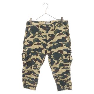 アベイシングエイプ(A BATHING APE)のA BATHING APE アベイシングエイプ 7分丈 サルカモ カーゴパンツ イエロー 001SPE301014X(その他)