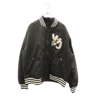 ワイスリー(Y-3)のY-3 ワイスリー VARSITY JACKET ロゴワッペン バーシティジャケット ナイロンブルゾン スタジャン ブラック H44804(スタジャン)