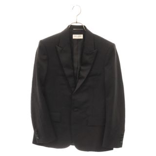 サンローラン(Saint Laurent)のSAINT LAURENT PARIS サンローランパリ 20AW ラペル切替スモーキングジャケット 505327 Y512W ブラック(フライトジャケット)