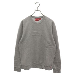 シュプリーム(Supreme)のSUPREME シュプリーム 20SS Cutout Logo Crewneck カットアウト ボックス ロゴ クルーネック スウェットトレーナー グレー(スウェット)