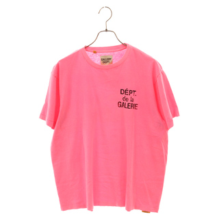 GALLERY DEPT. ギャラリーデプト 23SS Dept De La Galerie ロゴプリント半袖Tシャツ ピンク(Tシャツ/カットソー(半袖/袖なし))