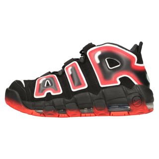 ナイキ(NIKE)のNIKE ナイキ AIR MORE UPTEMPO '96 LASER CRIMSON エア モアアップテンポ レーザークリムゾン ハイカットスニーカー US8.5/26.5cm CJ6129-001 ブラック/レッド(スニーカー)