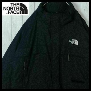 ザノースフェイス(THE NORTH FACE)の【HyVent】ノースフェイス ダウンジャケット グース 5XL 黒 刺繍ロゴ(ダウンジャケット)