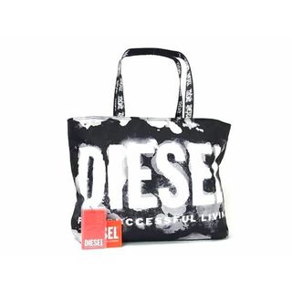 ディーゼル(DIESEL)の■新品■未使用■ DIESEL ディーゼル ナイロン トートバッグ ショルダーバッグ レディース メンズ ブラック系×ホワイト系 AZ2335 (ハンドバッグ)