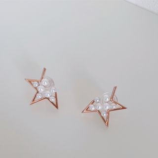 【再入荷】スター　パール　ピアス(ピアス)