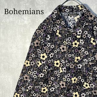 ボヘミアンズ(Bohemians)の美品 Bohemians ボヘミアンズ フラワー 花柄 シャツ Lサイズ 日本製(シャツ)