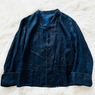 アナトミカ(ANATOMICA)のANATOMICA DOLMAN JACKET リネン インディゴ 40（S）(ノーカラージャケット)