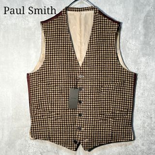 ポールスミス(Paul Smith)の新品タグ付 Paul Smith ポールスミス ベスト チェック柄 Lサイズ(ベスト)