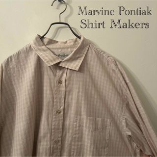 Marvine Pontiak Shirt Makers 長袖チェックシャツ