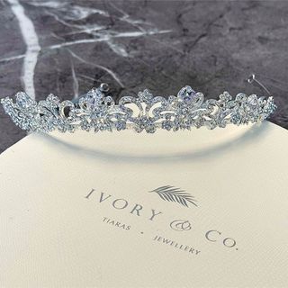 【美品】Ivory&Co  Alyssa  アリッサ　ティアラ　着用画像あり