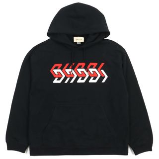 グッチ ナイロン パーカー 50 メンズ ブラウン GGロゴ総柄
