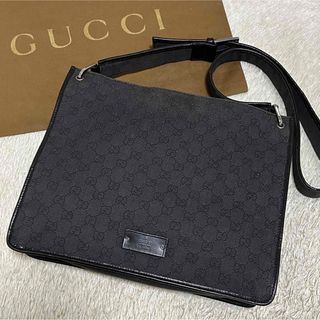 グッチ(Gucci)の785✨美品✨グッチ ショルダーバッグ 斜め掛け GGキャンバス×レザー デニム(ショルダーバッグ)