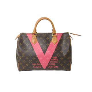 ルイヴィトン(LOUIS VUITTON)のLouisVuitton ルイヴィトン Vスピーディ30 ミニボストンバッグ モノグラムV M41533 モノグラムキャンバス 美品 中古 64205(ボストンバッグ)