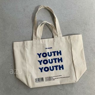 YOUTH ロゴトートバッグ 大容量 レディース ショルダー ハンドバッグ(ショルダーバッグ)