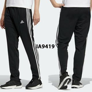 adidas - アディダス パンツ メンズ スリーストライプス ダブルニット ブラック×ホワイト