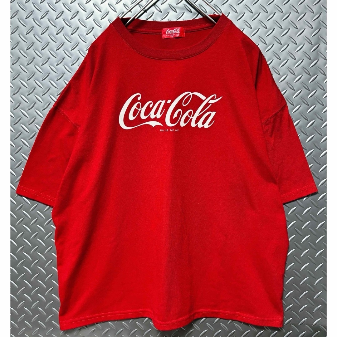 コカ・コーラ(コカコーラ)のコカコーラ Tシャツ ビッグロゴ 企業ロゴ ビッグシルエット ヴィンテージ古着 メンズのトップス(Tシャツ/カットソー(半袖/袖なし))の商品写真