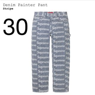 シュプリーム(Supreme)の30 Supreme Denim Painter Pant "Stripe"(デニム/ジーンズ)