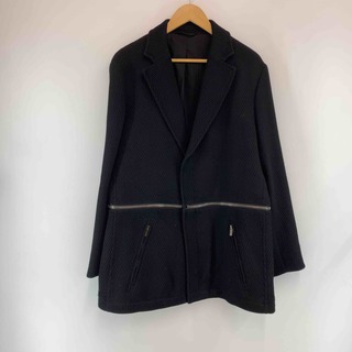 エンポリオアルマーニ(Emporio Armani)のEMPORIO ARMANI テーラードジャケット ニット 52 ウール 09's zip-design tailored jacket made in ITALY F1G950(テーラードジャケット)