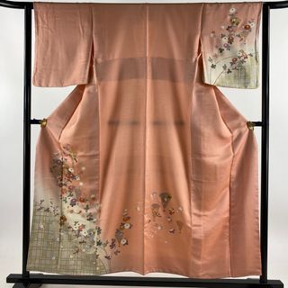 訪問着 身丈155cm 裄丈63cm 正絹 秀品 【中古】(着物)