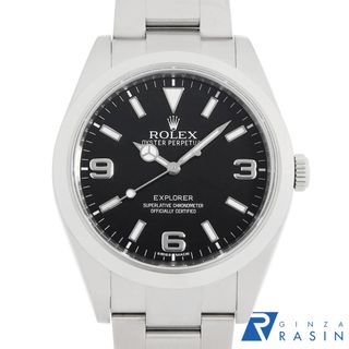 ロレックス(ROLEX)のロレックス エクスプローラーI 前期型 ブラックアウト 214270 ブラック ランダム番 メンズ 中古 腕時計(腕時計(アナログ))