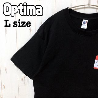 Optima メンズ　Tシャツ ビッグシルエット　半袖　Lサイズ 黒　海外古着(Tシャツ/カットソー(半袖/袖なし))