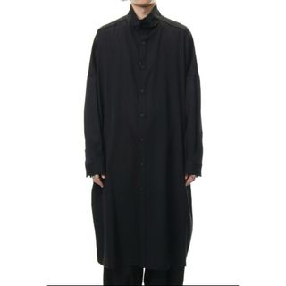 Yohji Yamamoto POUR HOMME - ヨウジヤマモト  ウールギャバジンスタンドカラーシャツコートSS（春夏）