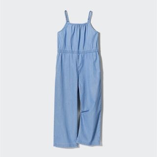 ユニクロ(UNIQLO)のユニクロ UNIQLO GIRLS シャンブレーサロペット 160cm(その他)