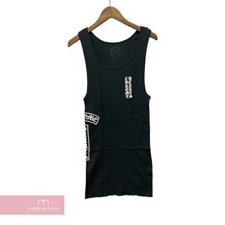 クロムハーツ(Chrome Hearts)のCHROME HEARTS Side Logo Tank Top クロムハーツ サイドロゴタンクトップ ヴァーティカルロゴ プリント ブラック サイズXL【240525】【新古品】【me04】(タンクトップ)