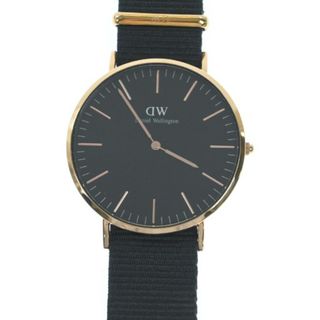 ダニエルウェリントン(Daniel Wellington)のDaniel Wellington 腕時計 - 黒xゴールド 【古着】【中古】(その他)