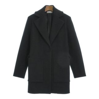 バレンシアガ(Balenciaga)のBALENCIAGA バレンシアガ チェスターコート 34(XS位) 黒 【古着】【中古】(チェスターコート)