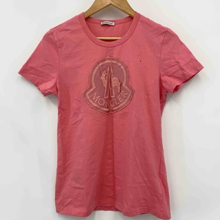 モンクレール(MONCLER)のMONCLER T-SHIRT GIROCOLLO Tシャツ M コットン ピンク E20938091800(Tシャツ(半袖/袖なし))
