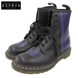 ドクターマーチン(Dr.Martens)のドクターマーチン 美品 Dr.Martens ×Needles ドクターマーチン ×ニードルズ Remestered Boot シューズ メンズ ブラック×パープル 5 26258011 5(UK)(その他)