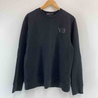 Y-3 LOGO CREW SWEATER スウェット M ブラック FJ0427