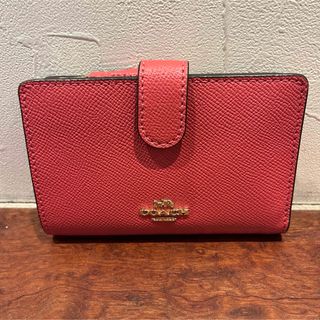 コーチ(COACH)のCOACH コーチ　二つ折り財布 ミニウォレット未使用品 L字ジップ(財布)